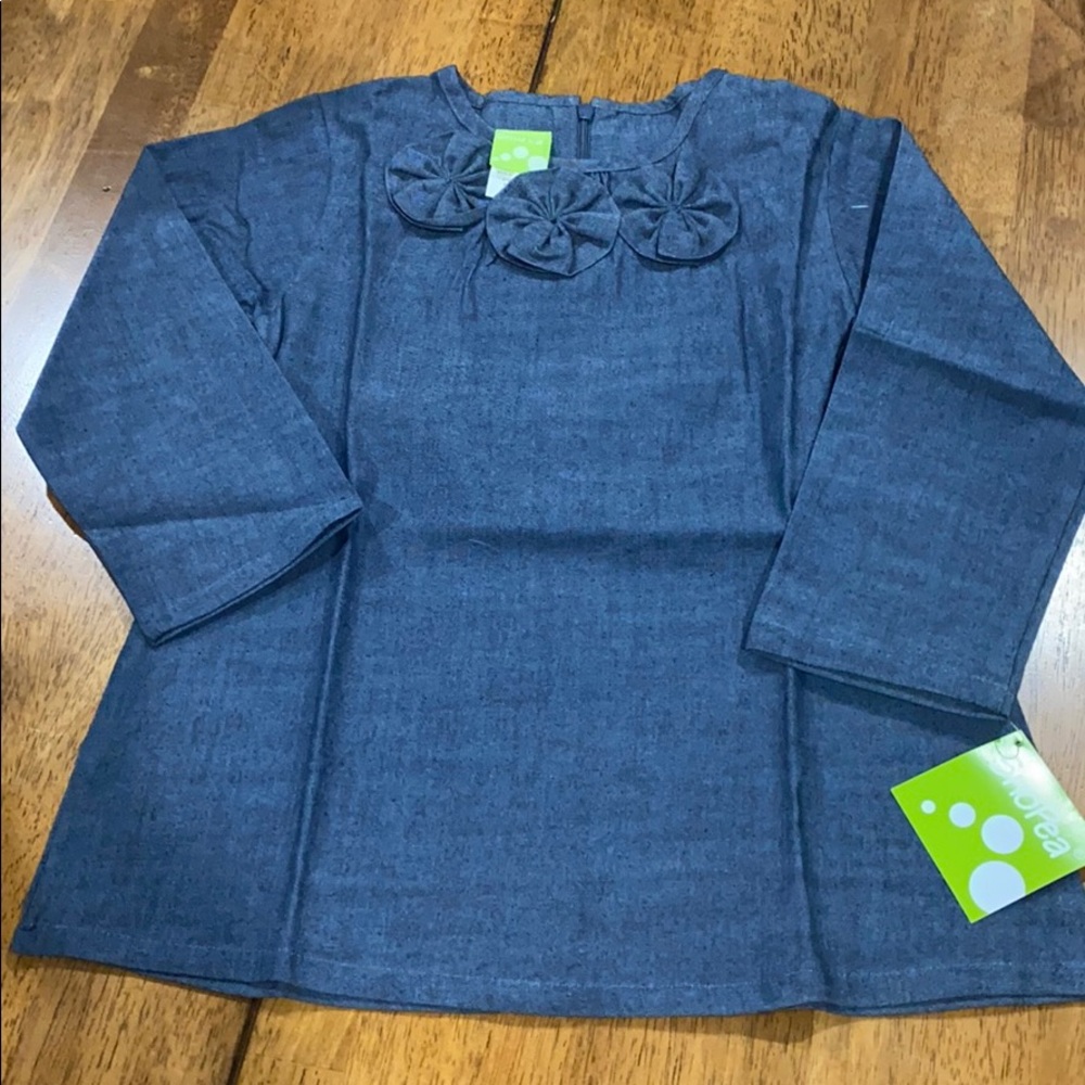 SnoPea indigo bloom dress